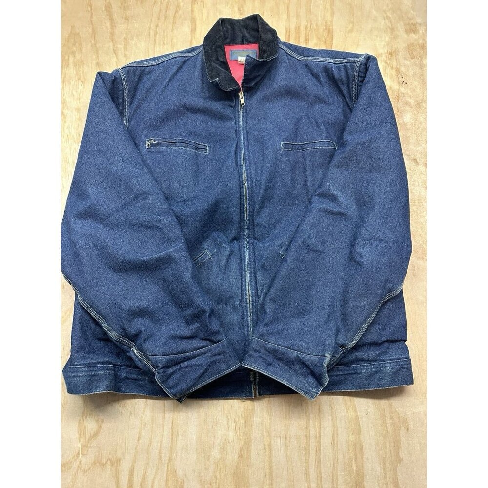 VTG 70’s Men’s OshKosh B’Gosh Denim Detroit Barn Jacket Size 50L (XL) USA Bomber
